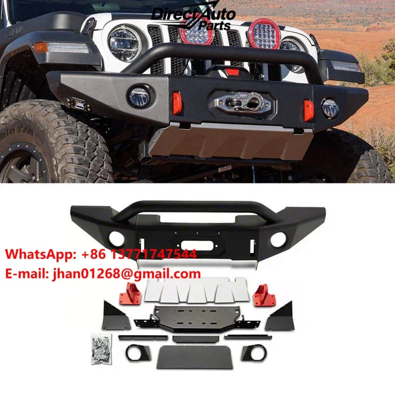 Front Bumper with Skid Plate for Wrangler Wrangler JL & Gladiator JT