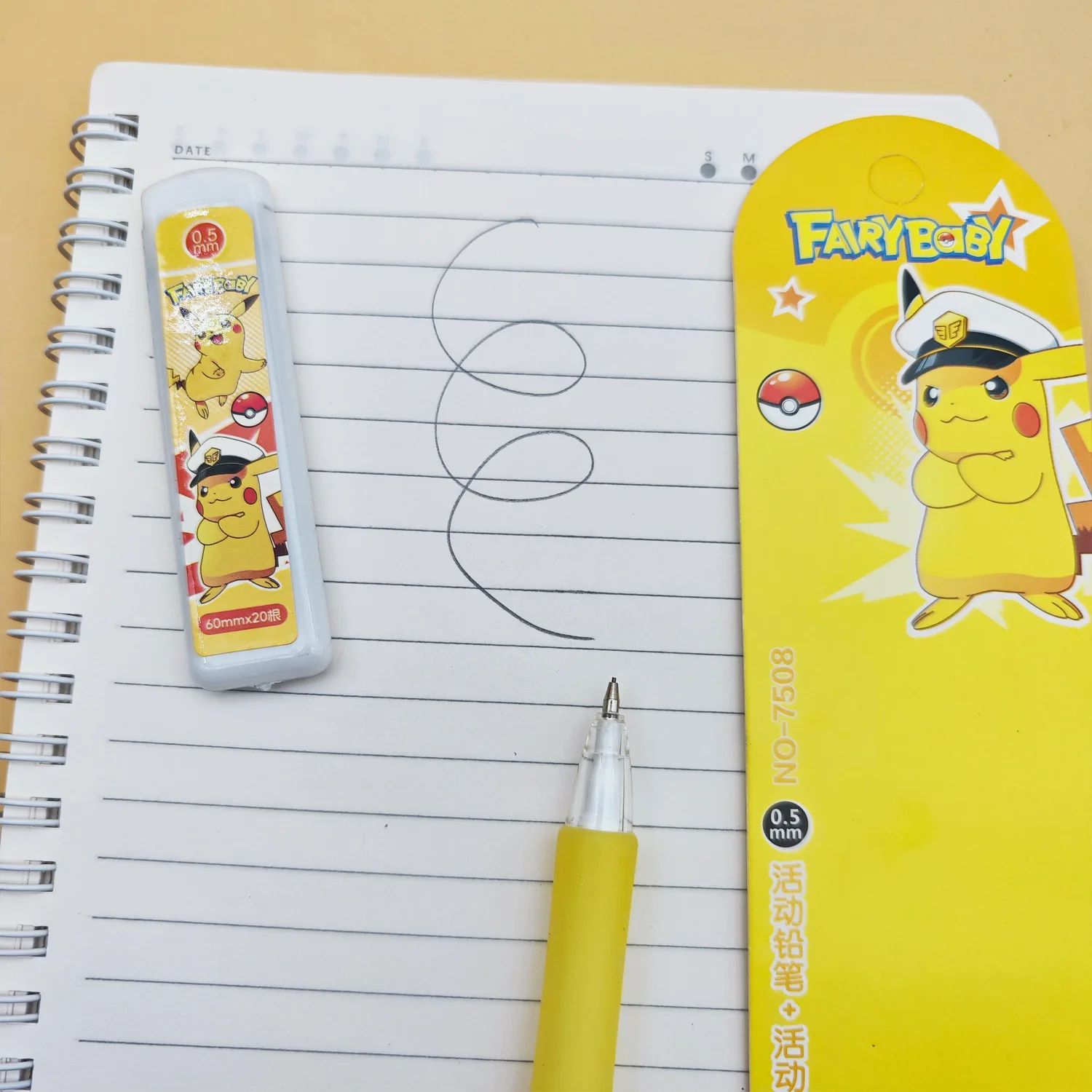 4 قطعة بوكيمون 0.5 متر مجموعة أقلام رصاص ميكانيكية الكرتون لطيف بيكاتشو فرشاة موضوع مجموعة أقلام رصاص مريحة طالب القرطاسية
