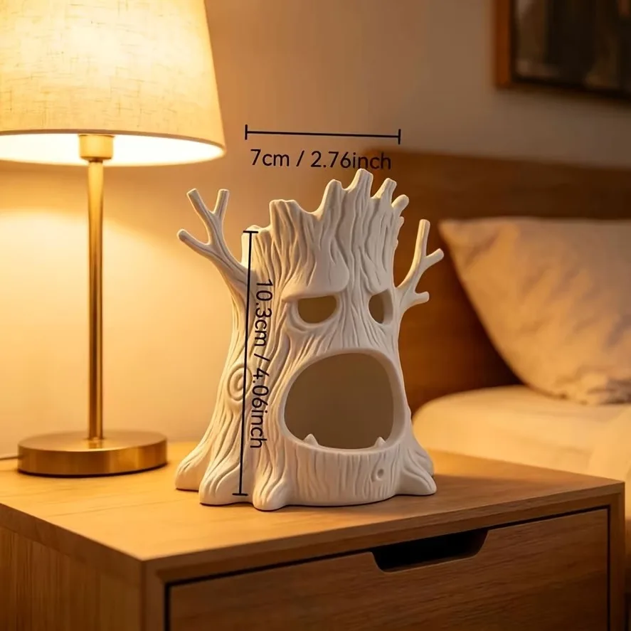 3D Printing Creative Tree Monster Candle Holder Cute and Funny Style Aromatherapy Candle Holder Halloween Decoration