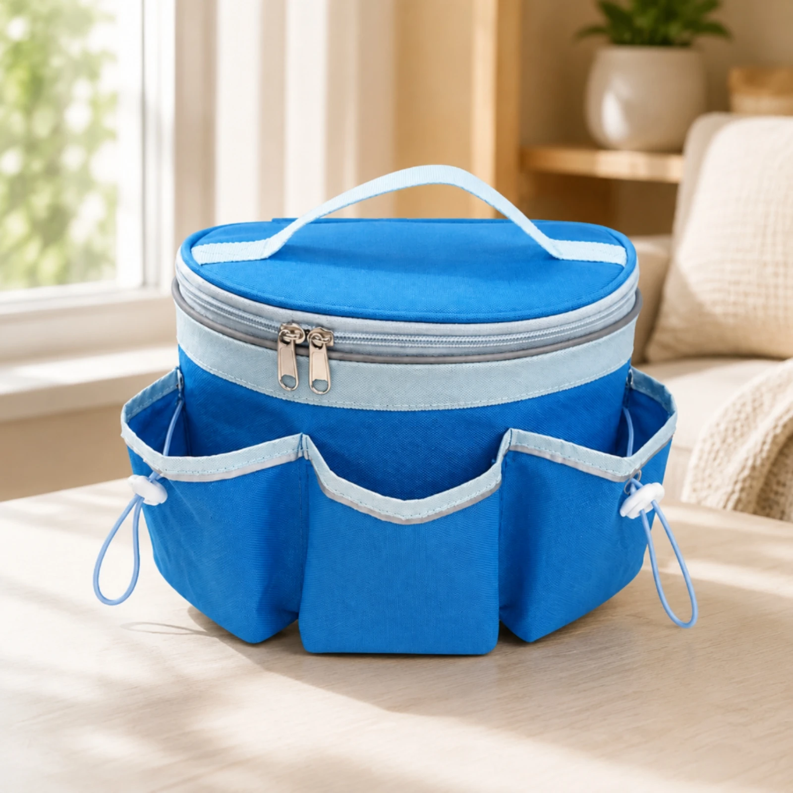 Bike Handlebar Bag Lightweight Cylindrical Handlebar Storage Bag Front Handle Bar Mount Organizer Large Capacity Waterproof