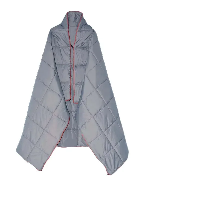 

Outdoor camping waterproof down cotton cape shawl blanket Outdoor home nap Camping warm gravity blanket