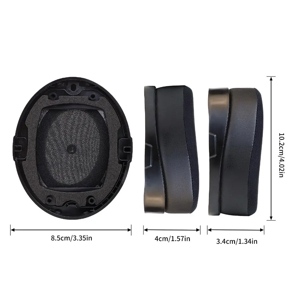 Cooling Gel Replacement Ear Cushion Pads，Compatible with Audeze Penrose, Penrose X, Mobius Headphones