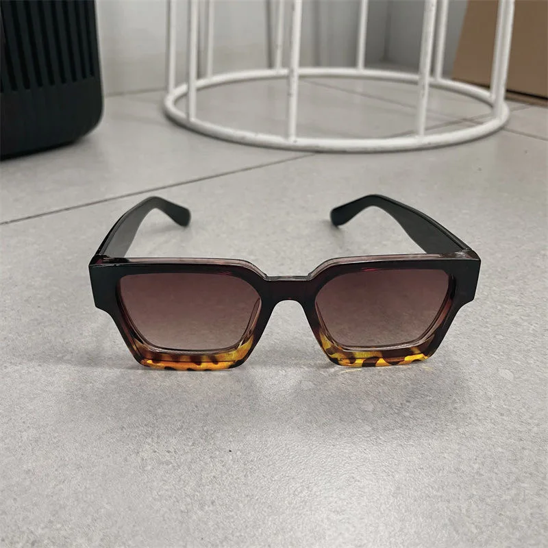 NBHD retro sunglasses for couples, high-end sunshade, anti-radiation, personalized square sunglasses for men