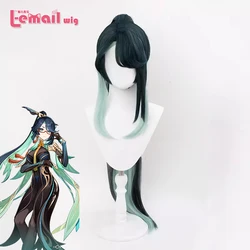 L-email wig Synthetic Hair Genshin Impact Cloud Retainer Xianyun Cosplay Wigs 100cm Passerine Herald Xianyun Heat Resistant Wig