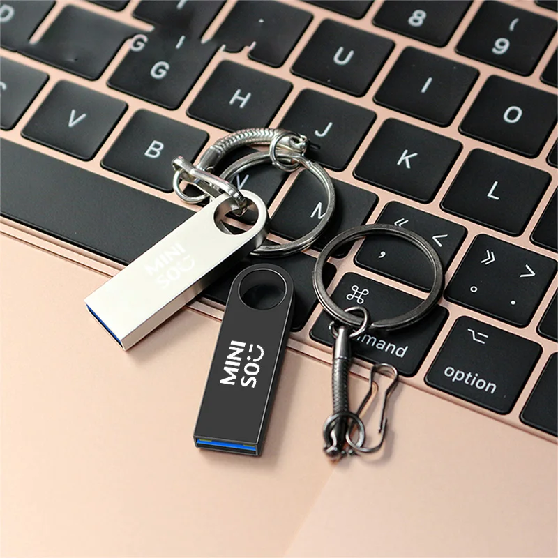 Miniso USB 3.0 2TB Metal Pen Drive 1TB Cle Usb Flash Drives 512G Pendrive High Speed Portable SSD Memoria Usb Stick Adapter