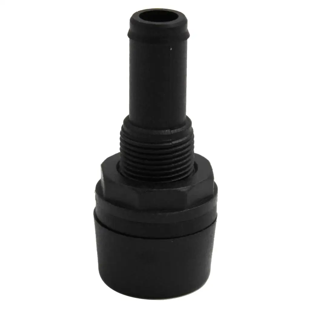 Black Plastic Fuel Tank Vent Cap with Splash Guard for Boat Water Tank Vent 78 Inch Install