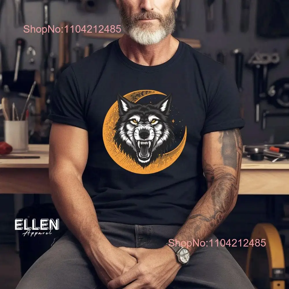 

Футболка Fierce Wolf с накидной головой Wildlife Animal Design Wild Lover с длинными или короткими рукавами