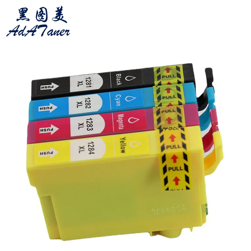 T1281 T1282 T1283 T1284 T1285 Premium Color Compatible InkJet Ink Cartridge for Epson Stylus SX125 SX130 SX235W SX230 Printer