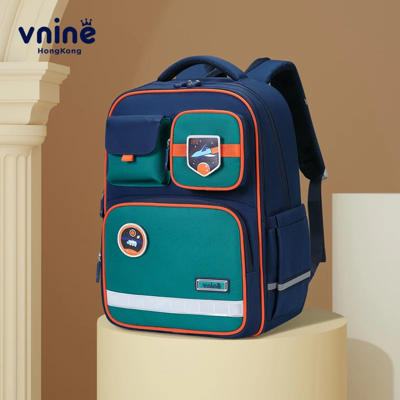 VNINE elementary school backpack for boys in grades 3-6, ultra light spine protection backpack, lightweight and load reducing