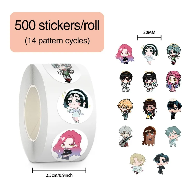 500Pcs/set Alien Stage Creative Peripheral Anime Stickers Kawaii Laptop Suitcase Skateboard Guitar Phone Cartoon Stickers Gift