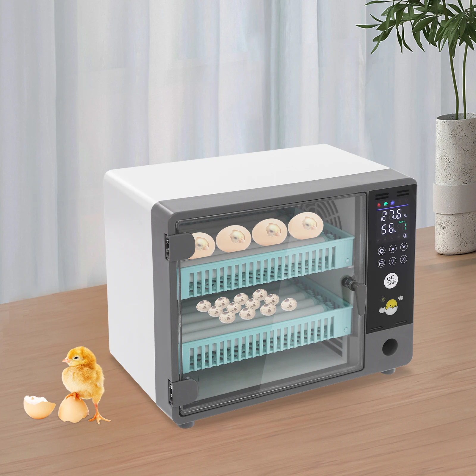 

24 Eggs Incubator, Incubators for Hatching Eggs, Automatic Turning, Adjustable Temperature, for Chicken Duck Quail Goose Pigeon