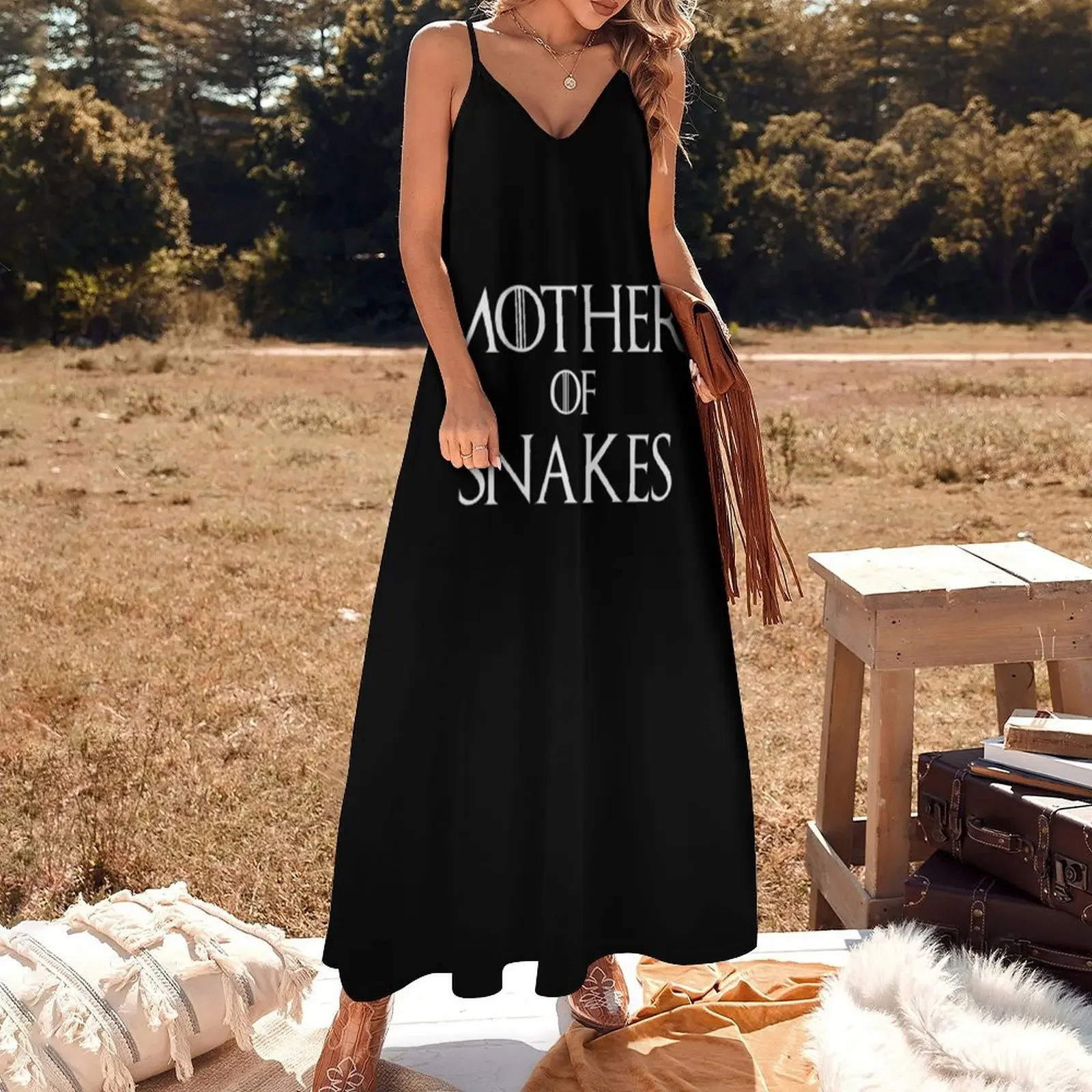 T-Shirt „Mother of Snakes“, ärmelloses Kleid, Kleidung für Damen, Sommeranzug für Damen