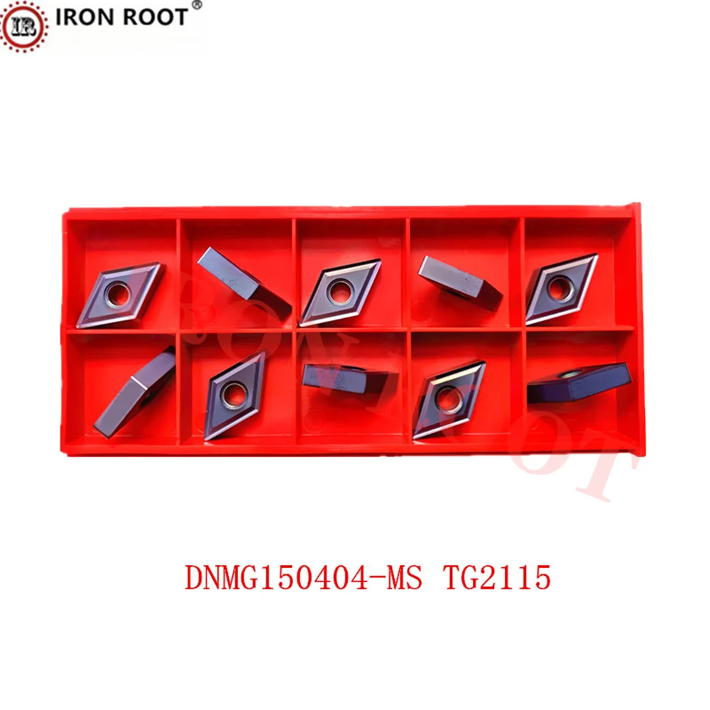 iIRON ROOT DNMG150404, DNMG150408,DNMG110404, MS,TG2115 CNC Lathe Turning Tool Carbide Turning Tool Insert MDJNR MDQNR P.M.K