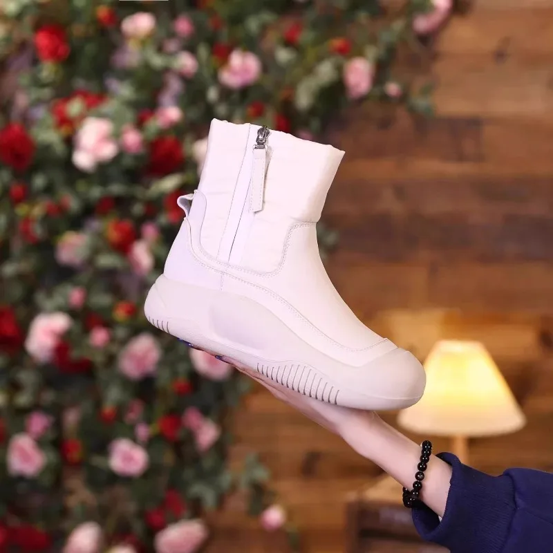 2024 New Cotton Shoes Snow Boots for Women Winter Plush and Thick Women\'s Shoes Anti Slip and Warm Cotton Shoes Snow Boots