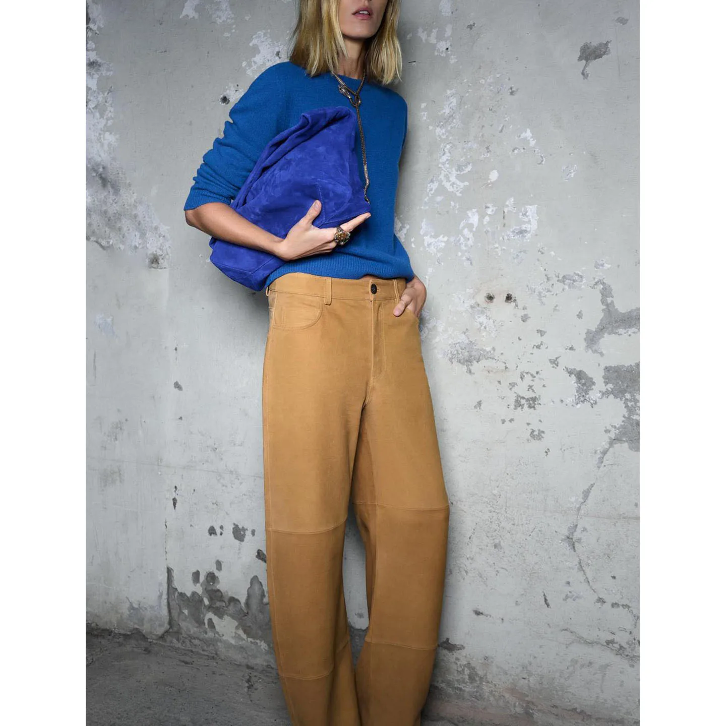 Herfst Nieuwe Basic Lange Sve Ronde Ne Gebreide Trui Veelzijdig Woon-werkverkeer Zacht Polyester Vezel Dames Overhead Sle