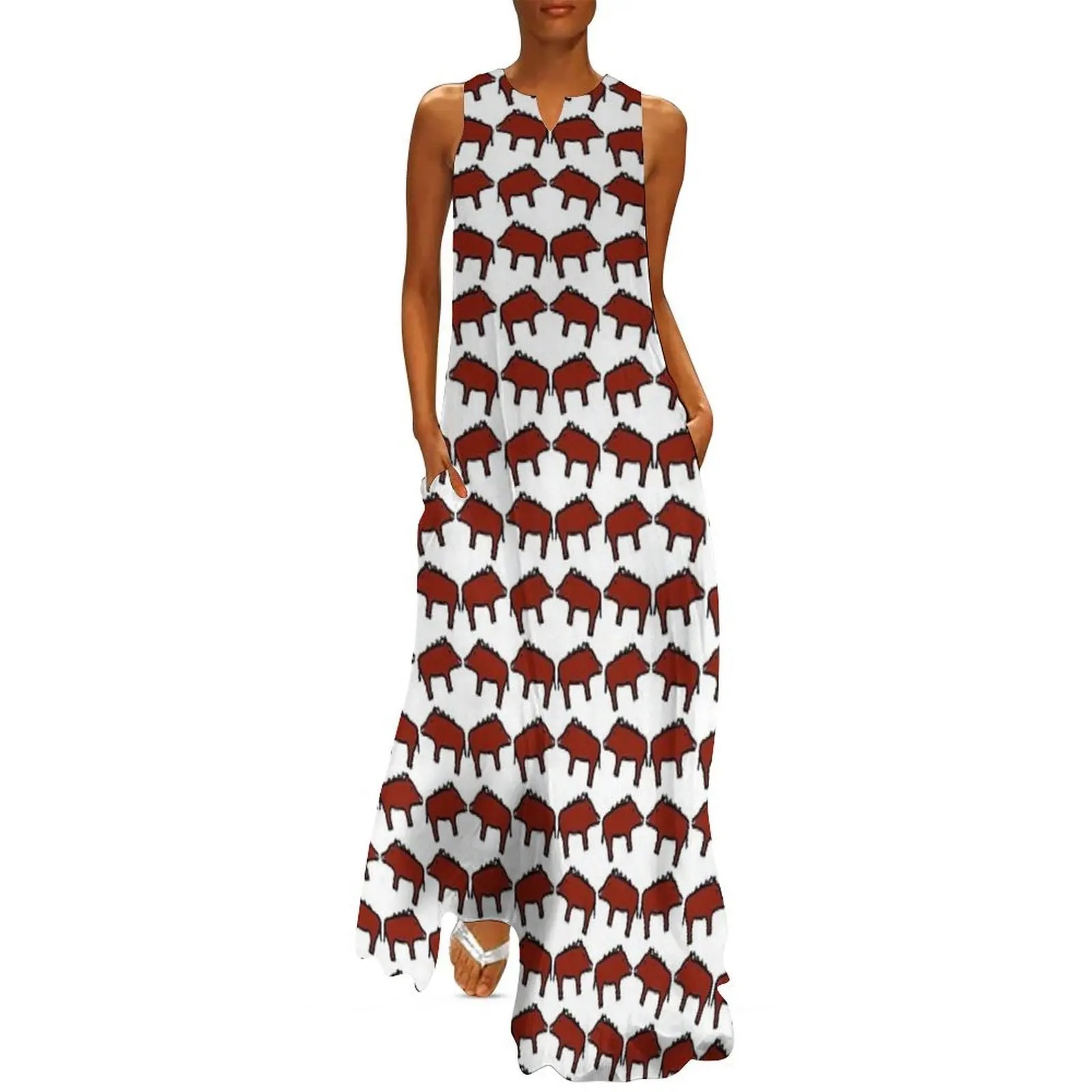 

Razorpigs, Razorbacks, Arkansas Razorbacks, UofA, Arkansas, Hogs, Go Hogs, Woo Pig Sooie Long Dress dress women summer 2025