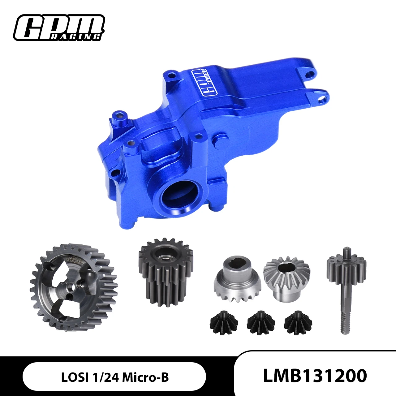 GPM 7075 Alu Transmission Case+40Cr Steel Gear Set For LOSI 1/24 Micro-B