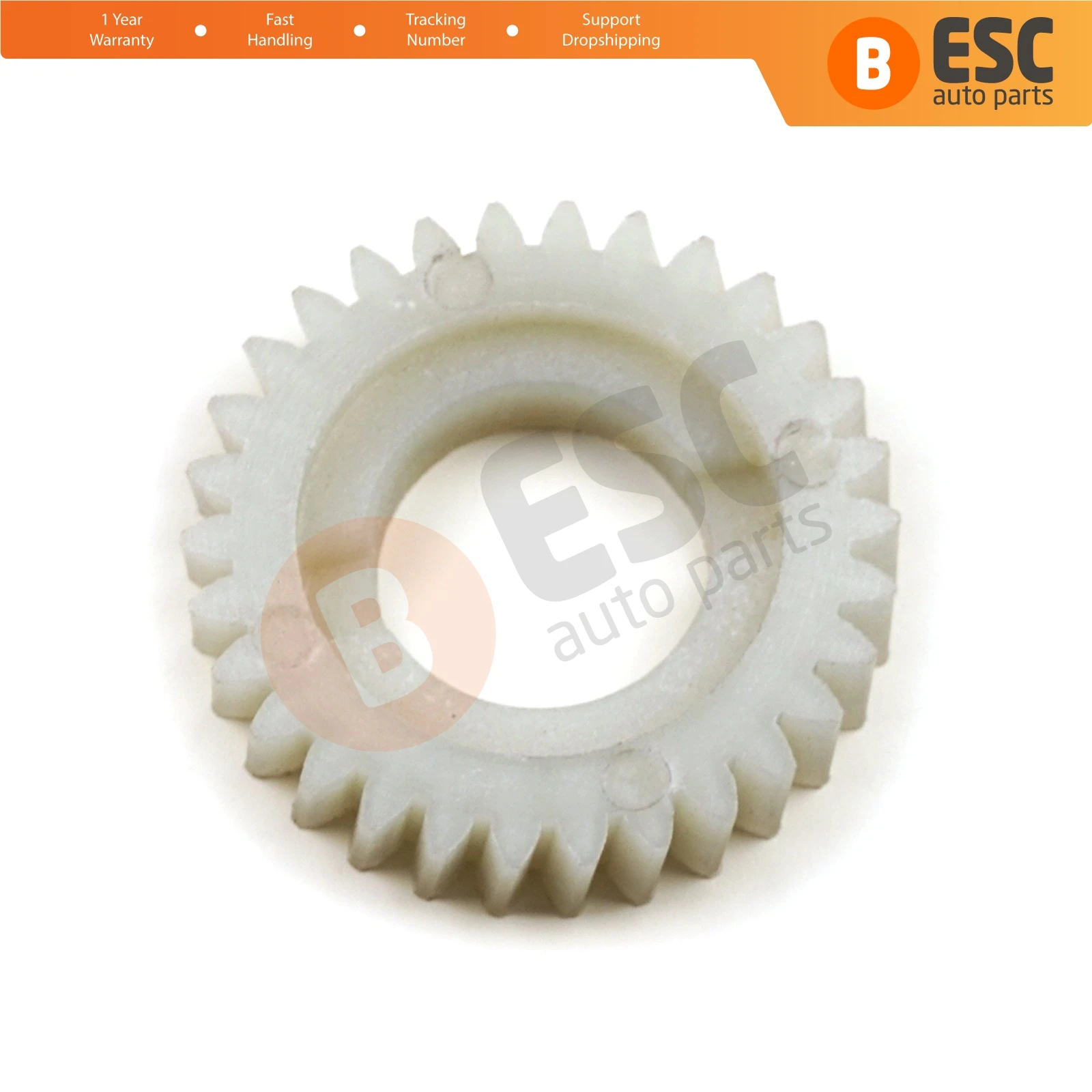 ESC ESR523 Sunroof Motor Repair Gear for Honda Nissan Teeth Number:30; Outside Diameter: 30 mm; Inner Diameters: 20 mm and 14 mm