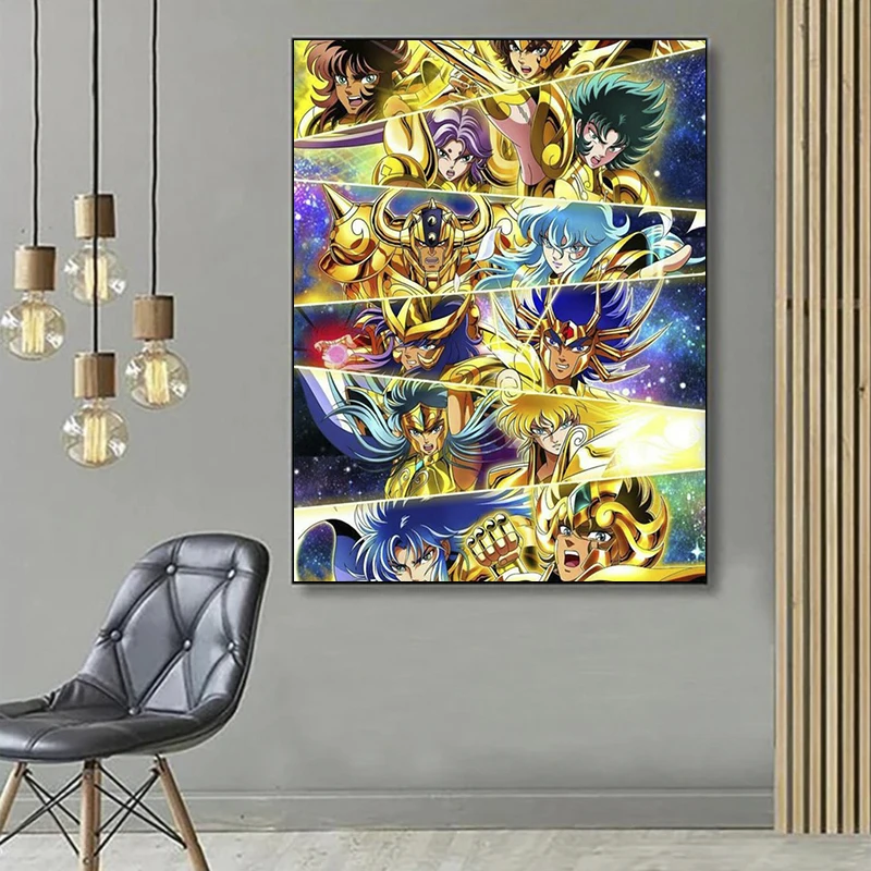 2024 New 5D DIY Saint Seiya: Legend of Sanctuary Diamond Painting Kit Diamond Embroidery Color Oil Hand Mosaic home decor