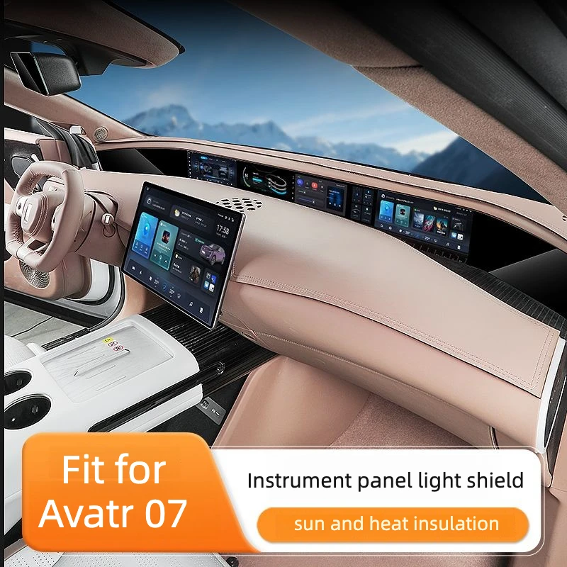 For Avatr 07 2024 2026 Center Dashboard Sunshade Pad Sun Protection Heat Insulation Pad Interior Modify Accessories
