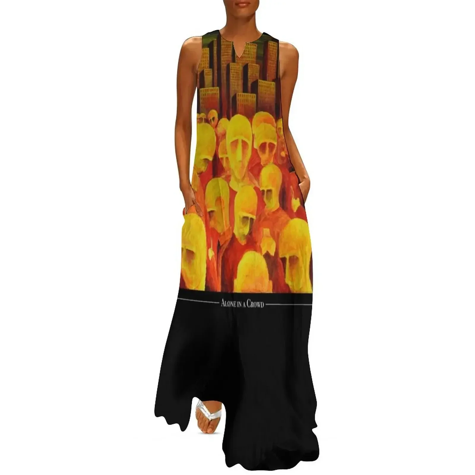 

Alone in a Crowd Long Dress Women dresses summer dresses korean style Bride dresses Evening Dress