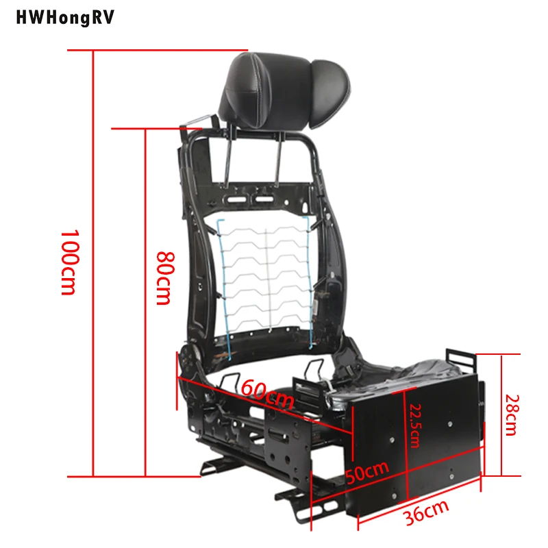 Rv Modified Capsule Seat Frame For Car Modification With Powerful Adjustment And Electrical Slider Limousine Seats