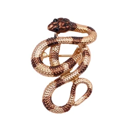 Spilla Vintage Naja spille da bavero con serpente fresco per accessori per giacca zaino creatività distintivo animale per regali per feste di amici