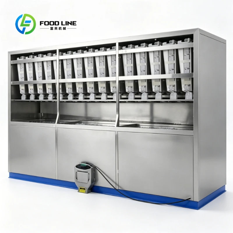 Customized Stainless Steel Industrial Ice Cube Machine, 5 Ton/Day PLC Control Ice Maker for Ice Plant Wholesale & Commercial Use