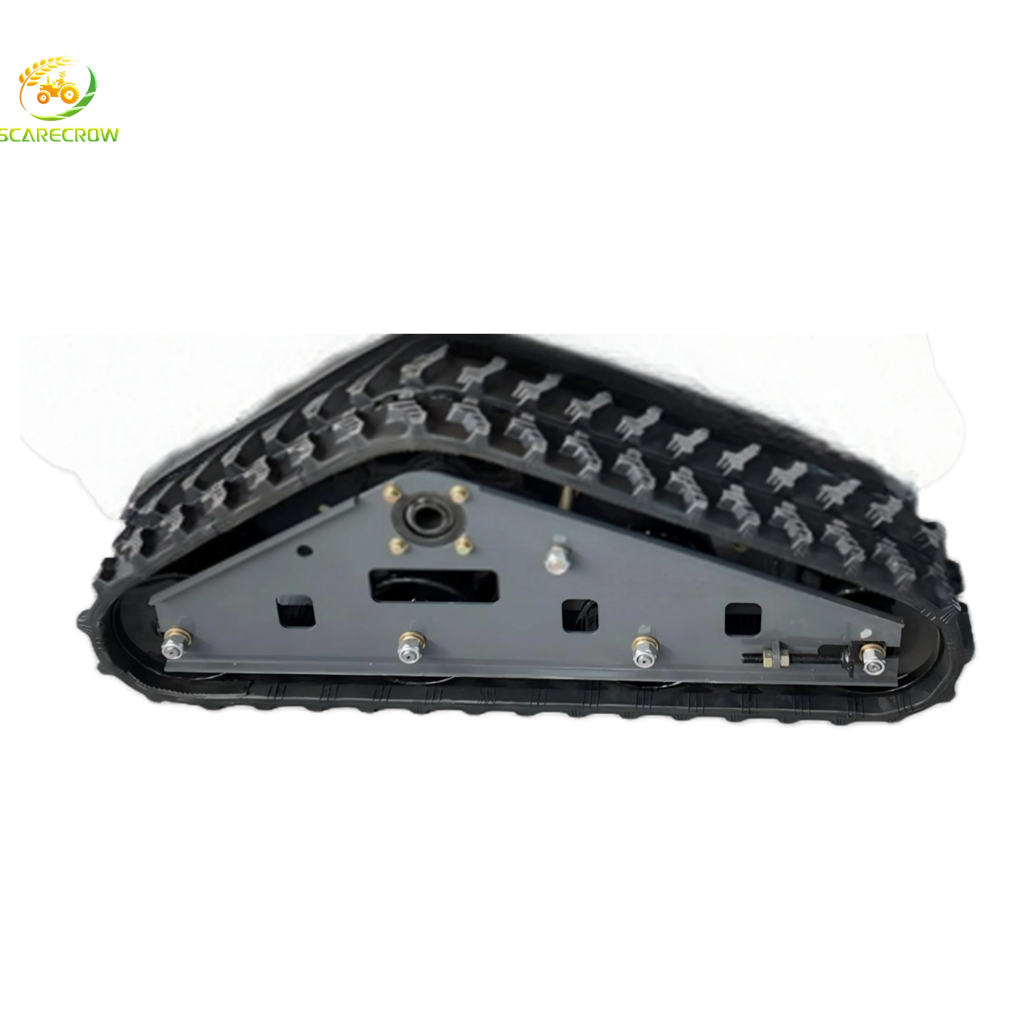 Electric Remote Control Robotic Weeding Machine With Rubber Tracks for Slope Landscaping and Garden Cultivation