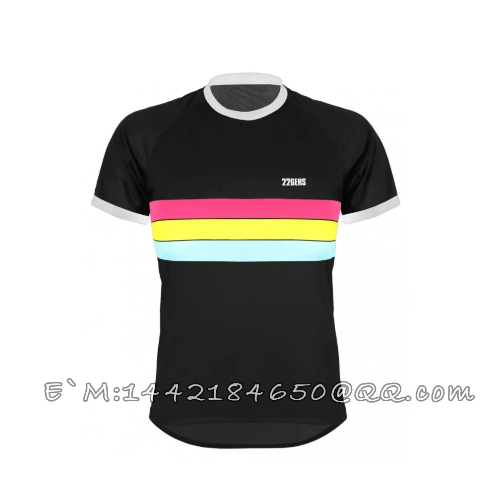 Short Sleeve Jersey for Men and Women, MTB Clothes, Road Bike, Motorcycle, Mountain Downhill, Summer, 226ERS