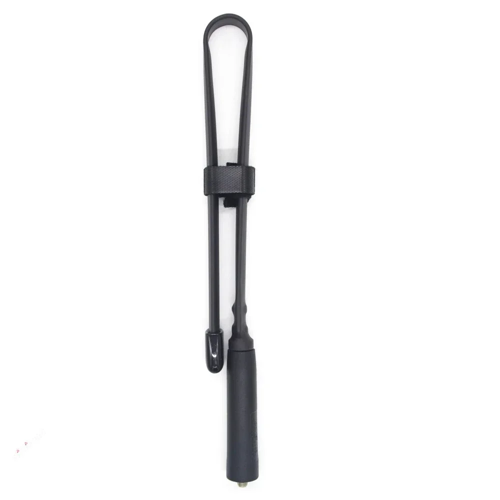 Antena plegable para walkie-talkie Baofeng UV-5R, banda Dual, 48cm, SMA hembra