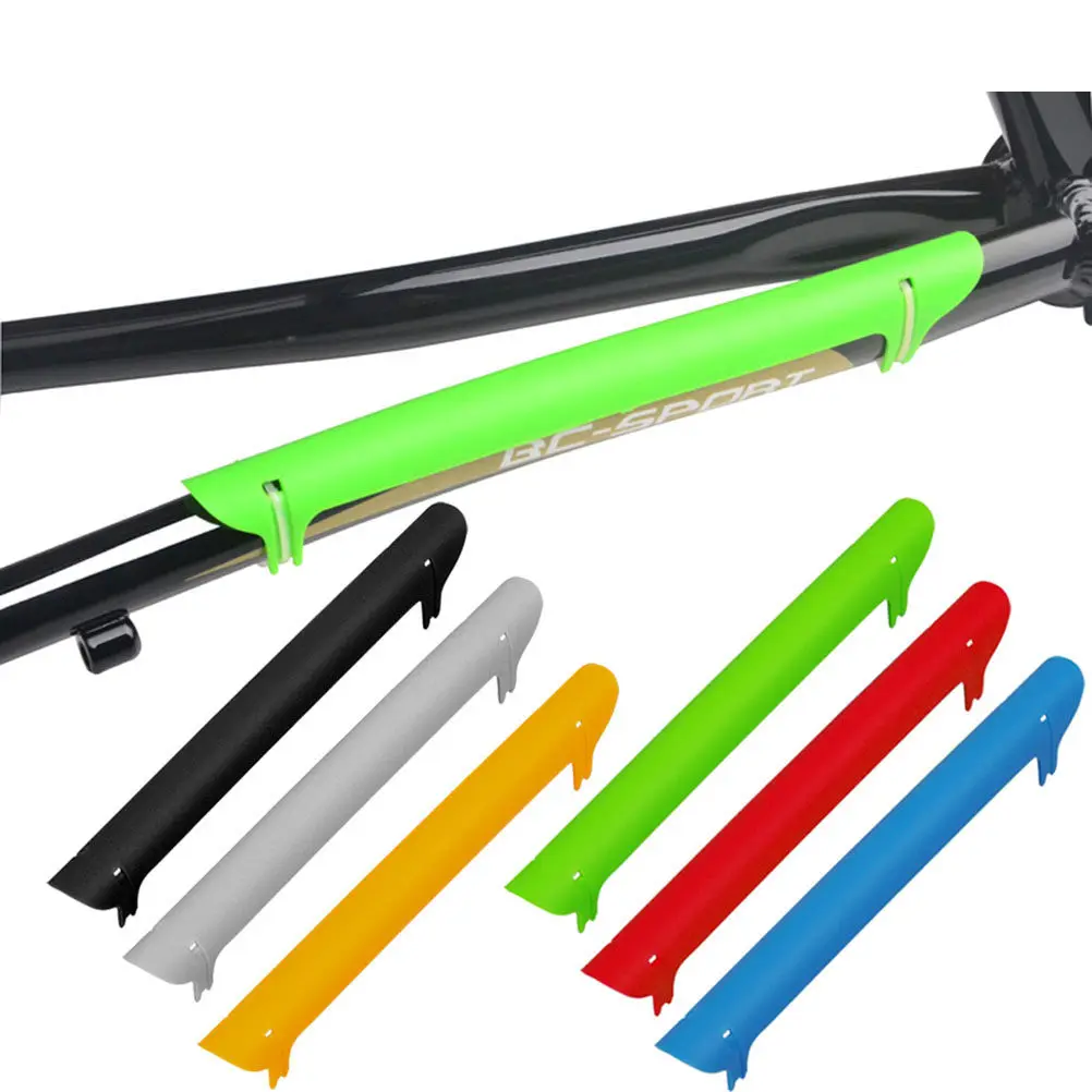 

Yellow Rubber Chain Protector Sticker Bike Side Fork Attachment Reduces Chain Turbulence Wear Easy Care Reusable Environmentally