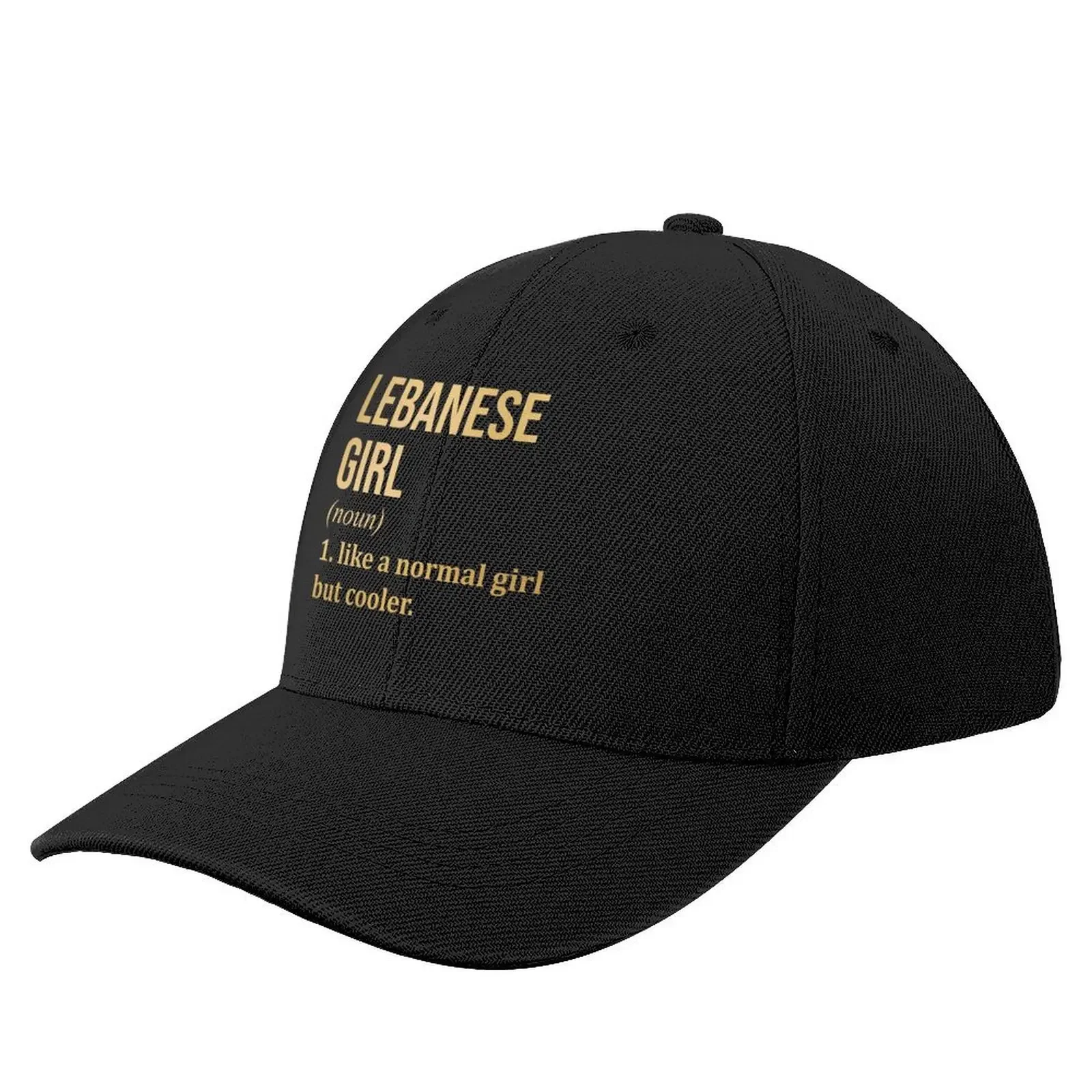 

Lebanese Girl Definition Lebanon in Gold Baseball Cap tea Hat Rugby Hat Man Luxury Elegant Women's Hats Men's