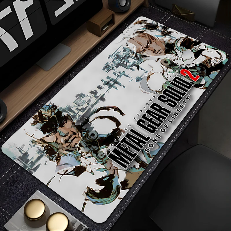 Mouse Pad Laptop Non-slip Esports M-metal Gear Solid Office Laptop Desk Mat Game Player Mousepad PC Accessories Keyboard Pad