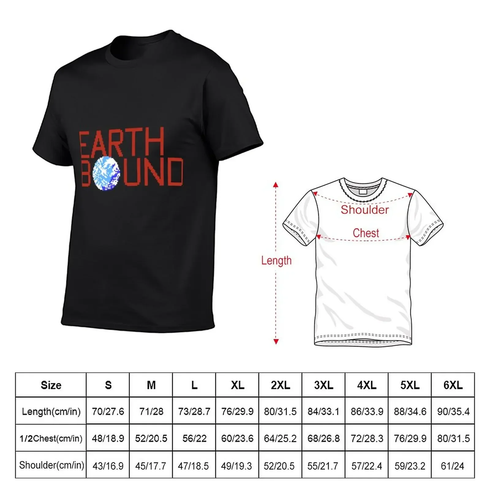 EarthBound Beginnings - Title Screen T-Shirt vintage clothes Aesthetic clothing men t shirt