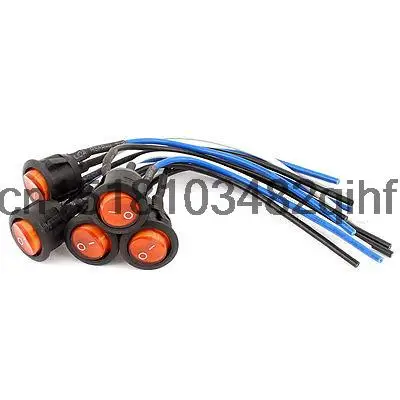 

5 шт. AC 250 В 125 В SPST 3 клеммы ВКЛ/ВЫКЛ кулисный переключатель для лодки с красным индикатором