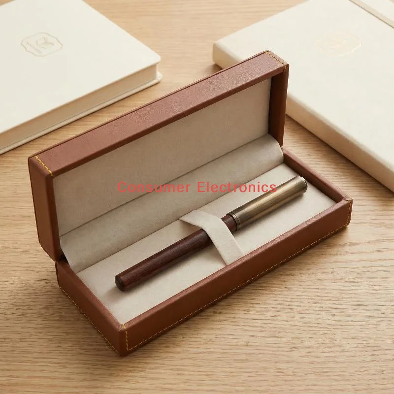 

[N] Luxury Retro Wood Bronze Fountain Pen Office Business Writing Art Calligraphy Ink Pens 0.5mm School Student Stationery Gifts