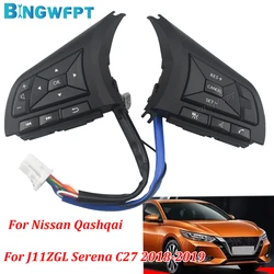 For Nissan Qashqai J11ZGL 2017-2022 25550-5SA1D 25550-5SW0A Steering Wheel Button Switch Cruise Control Volume Regulator