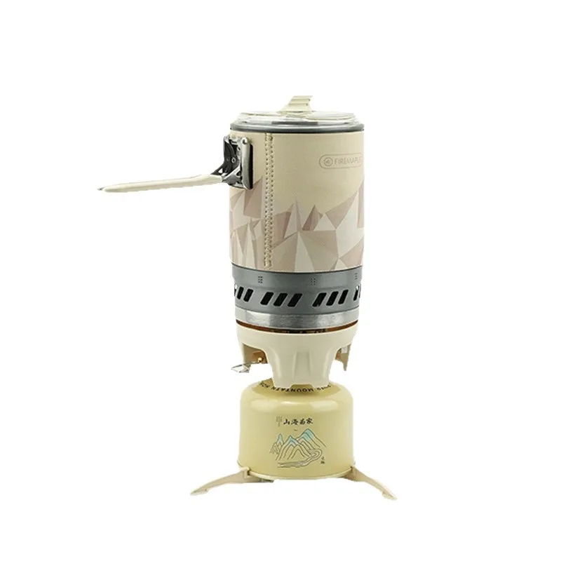 

Outdoor camping picnic picnic collector pot windproof energy-saving stove portable integrated stove pot