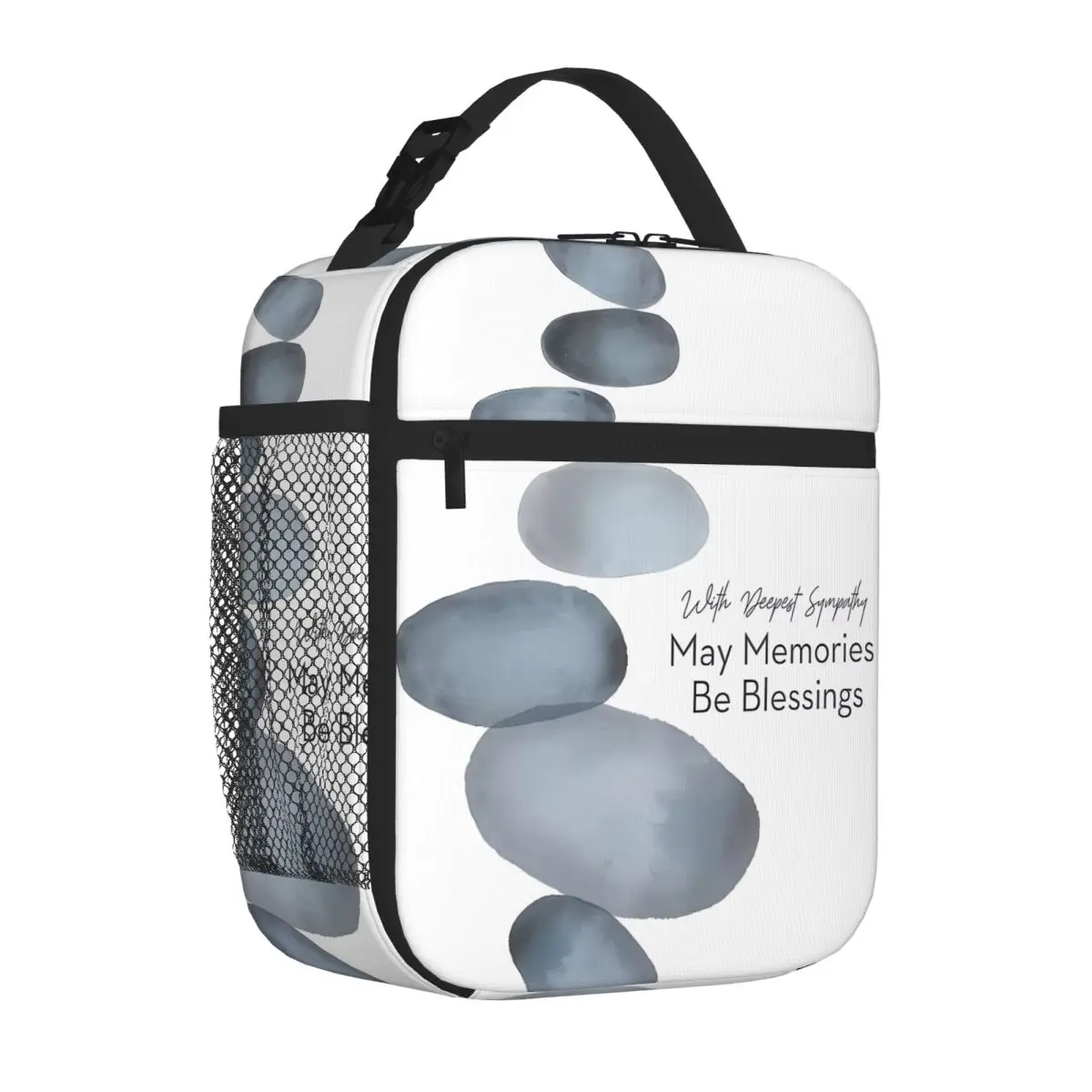 Bestselling Sympathy Stones Art By Linda Woods Linda Woods Outdoor Style Insulated Lunch Bag Pet Snack Carry Food Tote Bag