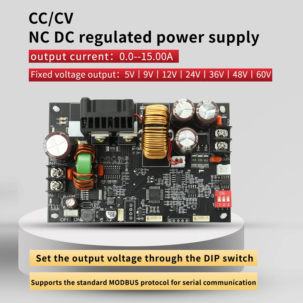 전압 조정기 전원 공급 장치, CNC 조정 가능 DC 안정화 정전압 정전류 스텝 다운 모듈, XY6015L, 900W, 15A