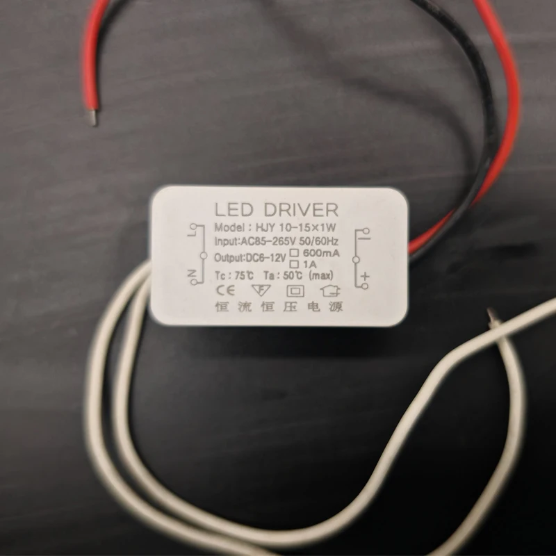 

MR16 10-15x1W Блок питания для светодиодной лампы постоянного тока DC6-12V 1A