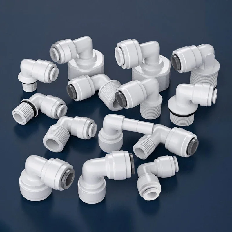 

Right Angle Elbow RO Water Fitting 3/8" Hose Pope 1/2" Male Female Thread Connector Filter Reverse Osmosis Parts