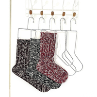 Sock Blockers for Knitting for Kids and Adults, Sock Drying Hanger of Small, Medium, Large for Knitting & Crochet Socks Metal