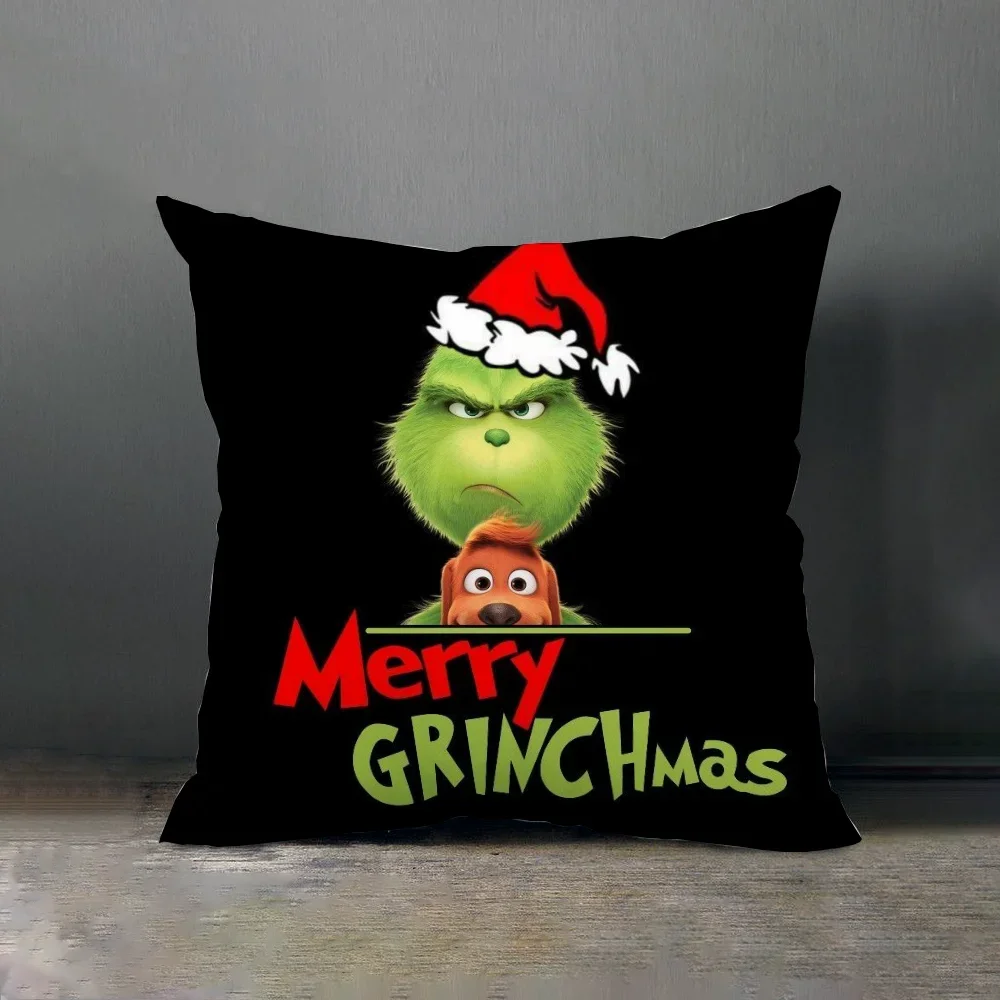 Grinch Home and Decoration Autumn Decor Decorative Cushions for Decorative Sofa Living Room Decoration Cushion Cover 50x50 Fnaf