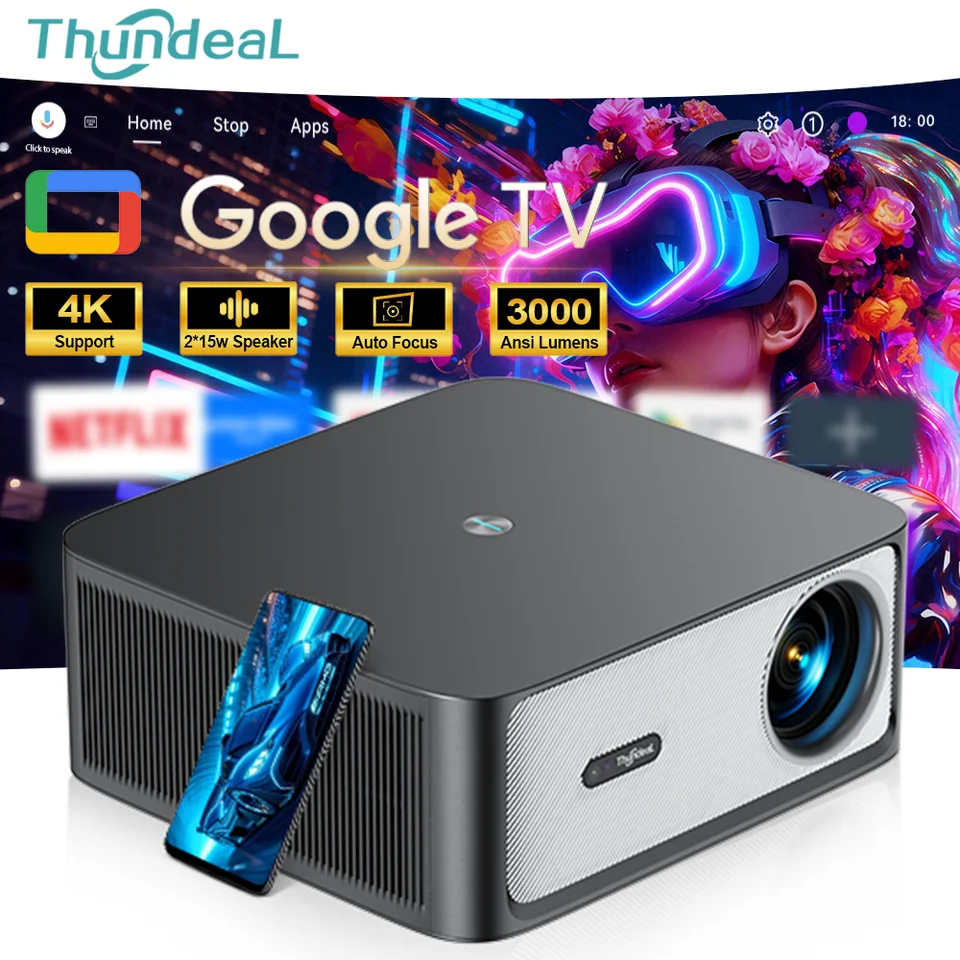 ThundeaL 1080P プロジェクター WiFi HD プロジェクター TD98Pro 公式