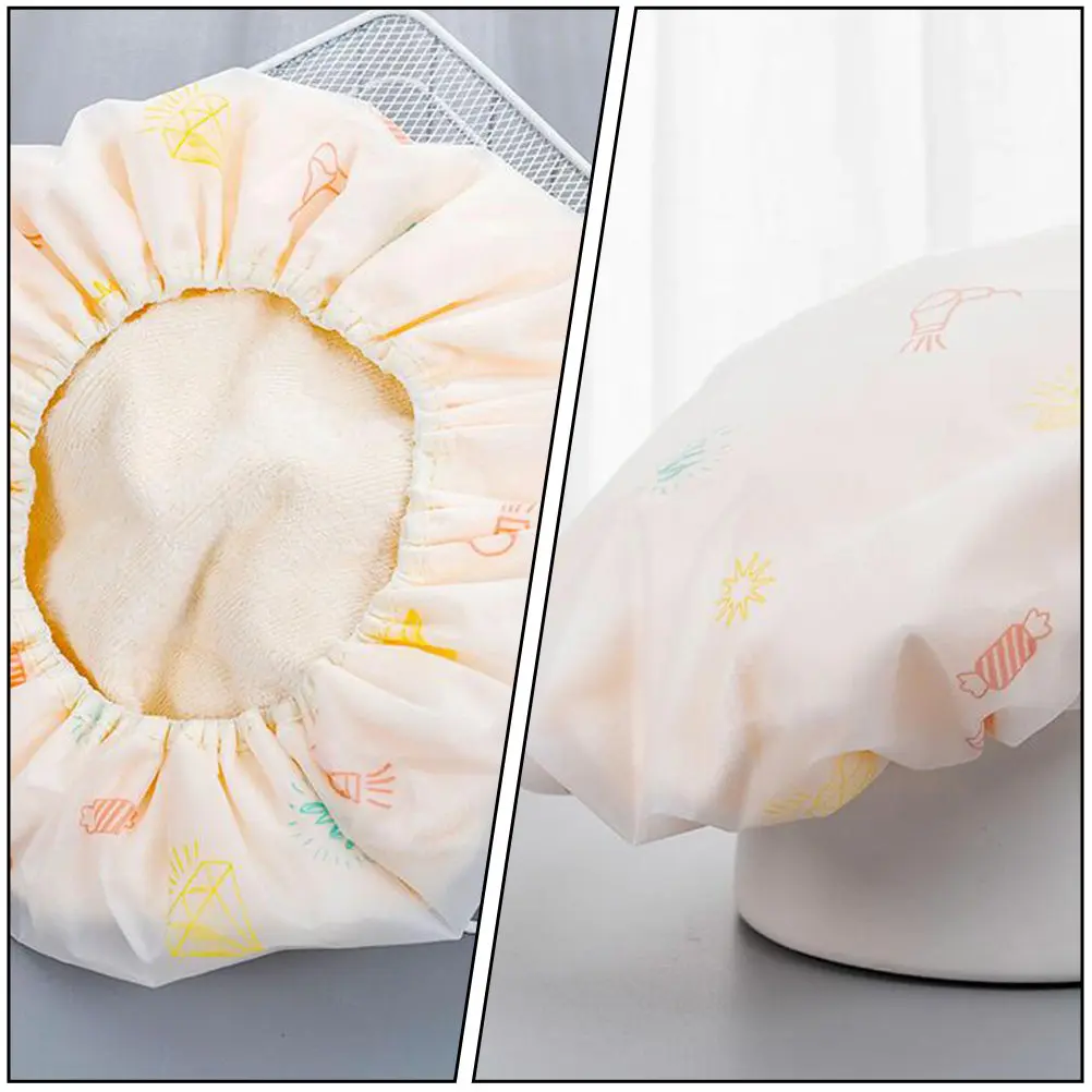 Hair Drying Hat Peva Material Quick Absorbent Shower Cap Soft Lightweight Fast Dry Hair Wrap Gentle Towel for Home Use