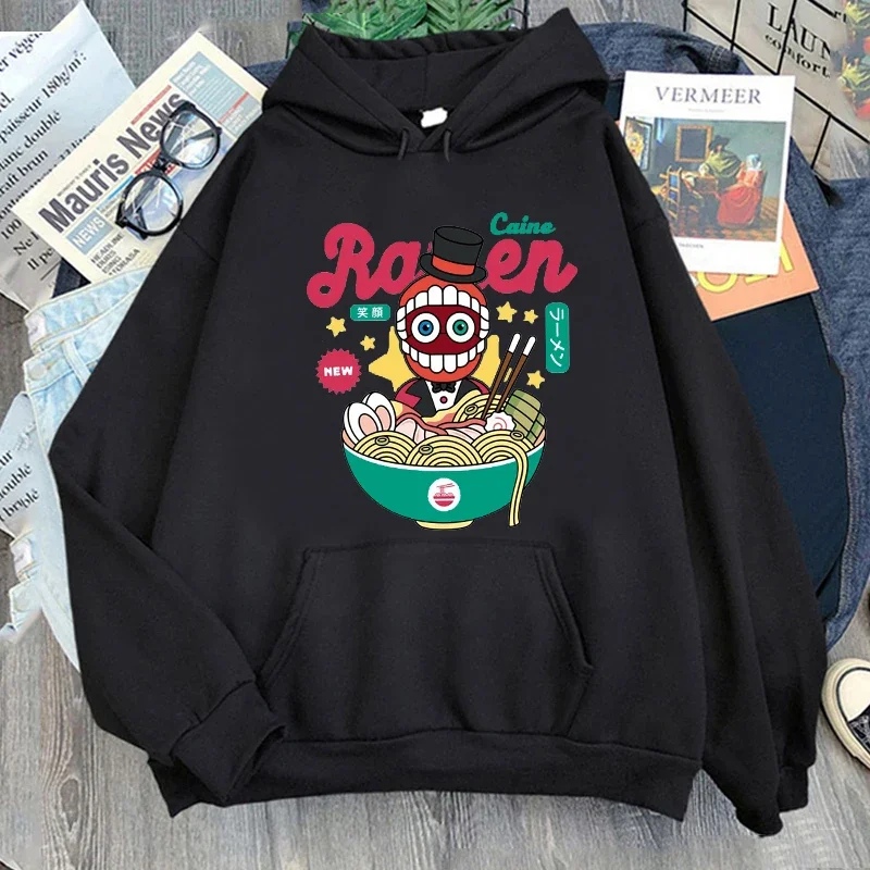 THE AMAZING DIGITAL CIRCUS Summer Anthem Hoodies Printing Sweatshirt Long Sleeve Fleece Ringleader Caine Ramen Streetwear Tops