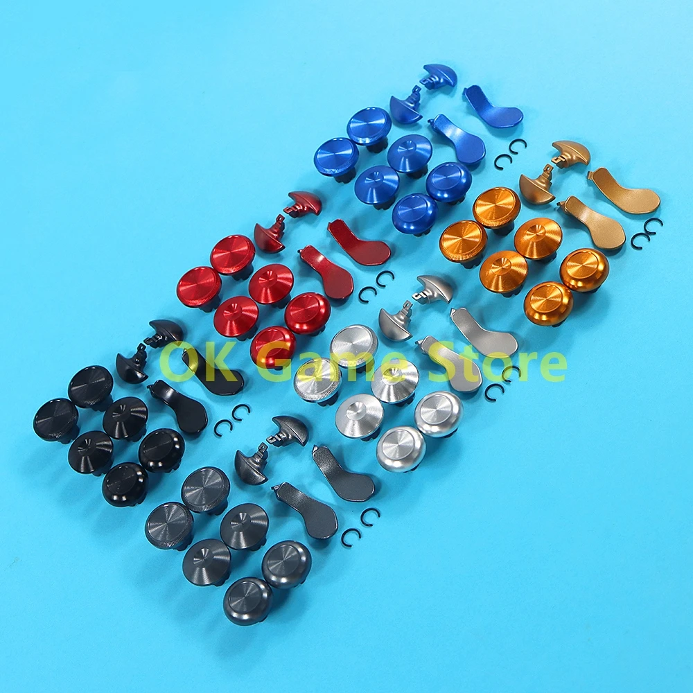 

10Sets Replacement Multi-Color Metal Button 8 in 1&12 in 1 For PS5 Edge Elite Handle High Low Rocker Cap Paddle Back Button