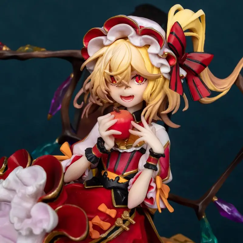 23cm Touhou 프로젝트 Flandre 스칼렛 뱀파이어 게임 소녀 그림 모델 동상 소년 컬렉션 데스크탑 장식 장식품 장난감 선물